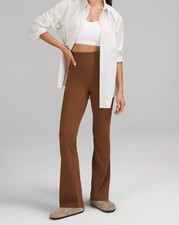 LULULEMON Groove Super-High-Rise Flared Stretch Pant Nulu NEW Leggings Brown 6
