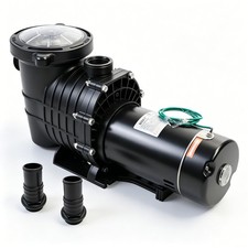 2HP Self Priming Swimming Pool Pump 6800 GPH Dual Voltage for Outdoor Use
