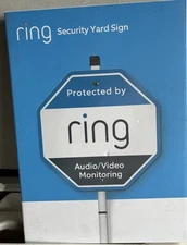 Ring Home Security Yard Sign - White