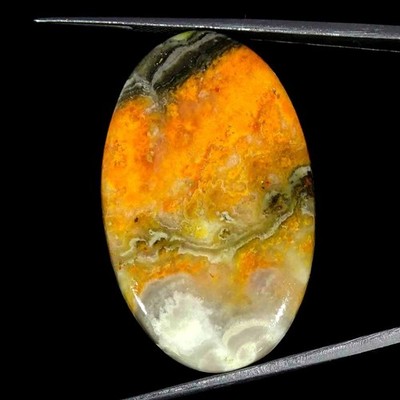 39,60 Cts Natürlicher Bumble Bee Jaspis Ovaler Cabochon Lose Edelstein