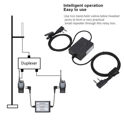 YINITONE RC 108 Relay Box K Head Two Way Forwarding Repeater for Walkie Talkie