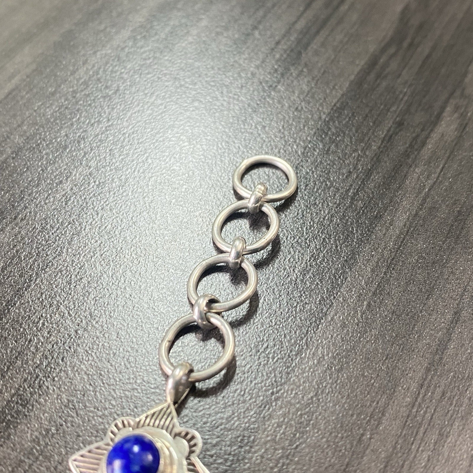 Mary Ellen Sterling Gemstone Toggle Bracelet - Na… - image 9