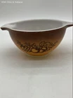 Pyrex Autumn Harvest Cinderella Mixing Bowl 441 1.5 Pt Burnt Orange Vintage