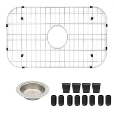 Kitchen Sink Grid 26-1/8"x14-1/4 - Heavy Duty Kitchen Sink Protector with Bui...