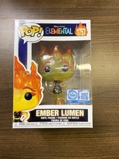 Funko POP! Pixar Elemental Ember Lumen Glitter Chase Figure 1757 + Protector