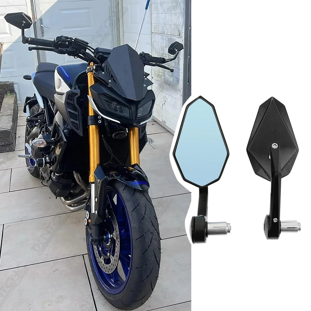 Motorcycle & Scooter Mirror Assemblies for Yamaha XSR900 for sale