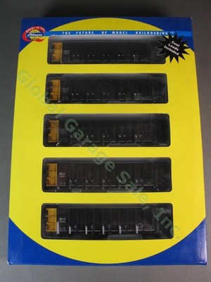 HO Athearn RTR 94466 WISX Wisconsin Power & Light Coal Gondola 5 PACK Train Set