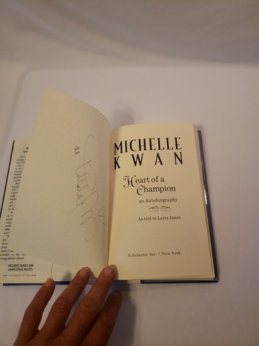 SIGNED -- Michelle Kwan: Heart of a Champion by Michelle Kwan (1997, Hardcover) - Imagen 4 de 13