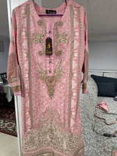 Shalwar Kameez with Dupata Embroidery Work Pakistani Indian