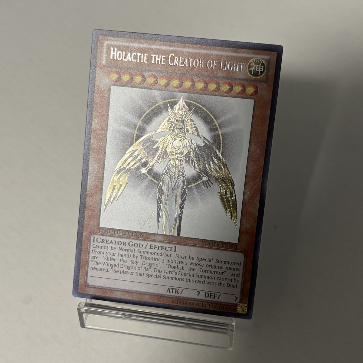yugioh card creator of light Holactie the ONE TURN WIN ALL EGYPTIAN