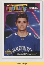 2020-21 Upper Deck UD Portraits Rookies Michael DiPietro #P-68 READ r8k