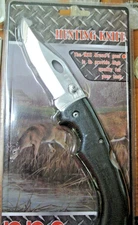 Kentucky Cutlery Company Hunting Series Knife Bear 440 S.Steel Pocket Clip -NIP