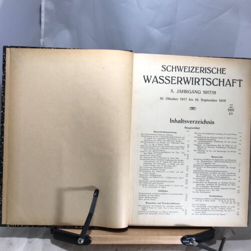 1917 Schwizerische Wasserwirtschaft - Swiss Water Management Text - Illustrated  - 第 1/11 張圖片