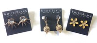 White House Black Market Lot 3 Sets Of Earrings From $69 Value White House Black Market Lot 3 Sets Of Earrings From $69 Value