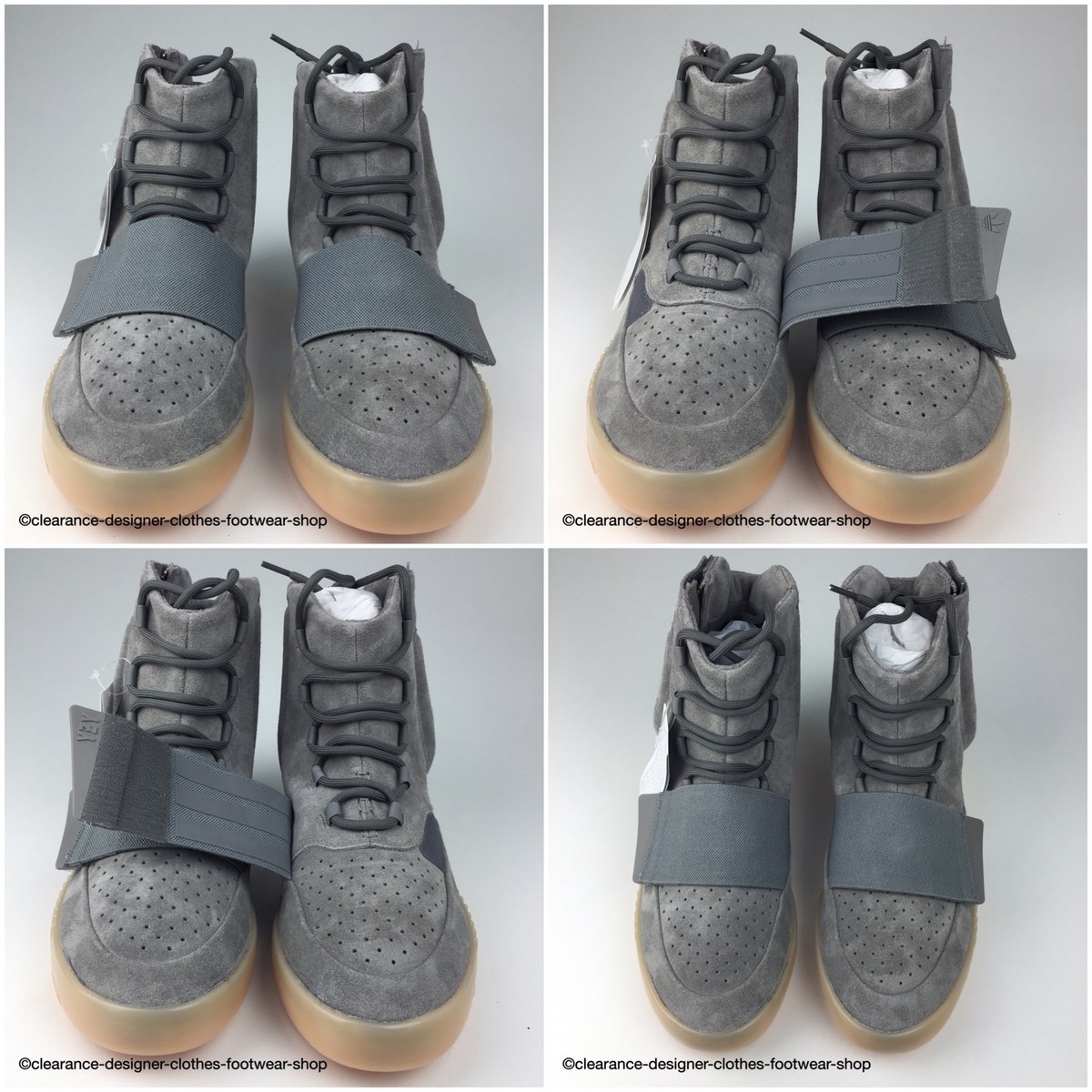 ADIDAS YEEZY BOOST 750 TRAINERS in GREY GUM GLOW IN DARK ADIDAS YEEZY BOOST 750 TRAINERS in GREY GUM GLOW IN DARK