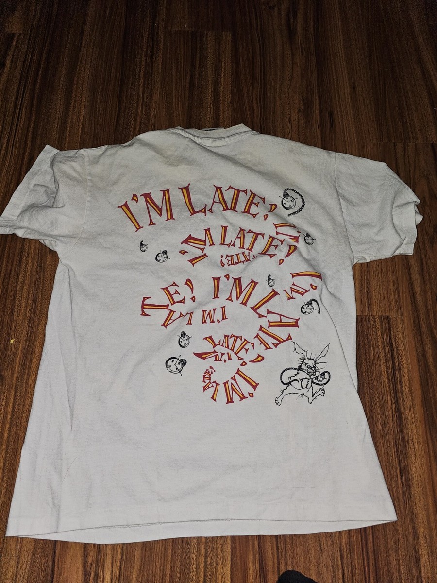 RARE VTG 90s Alice in Wonderland Andazia Art tee Clock RARE VTG 90s Alice in Wonderland Andazia Art tee Clock