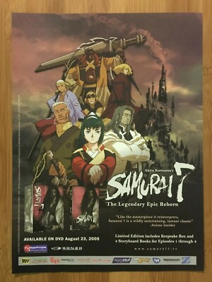 2005 Akira Kurosawa's Samurai 7 Print Ad/Poster Official Anime DVD