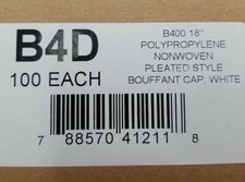 100pc 18" Disposable Hair Net Bouffant Cap-Kitchen Food Medical Nonwoven - New