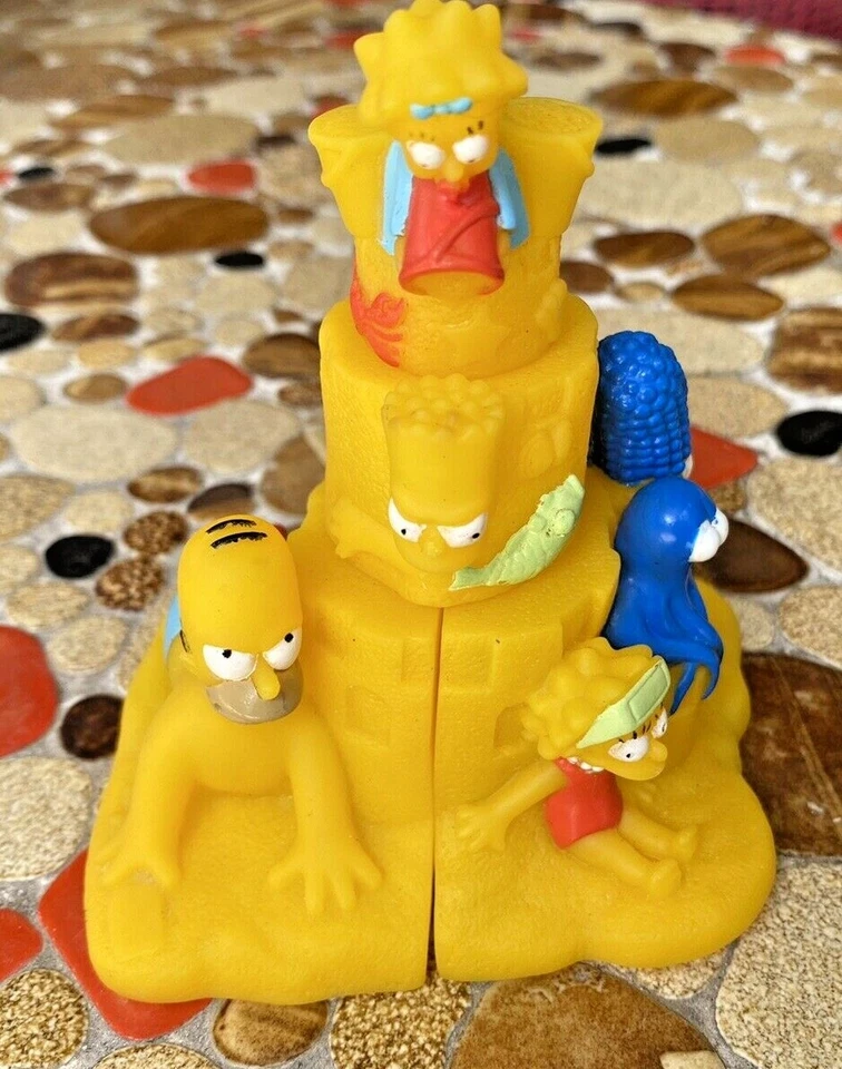 VINTAGE 1990s SIMPSONS BEACH WATER SQUIRTERS SET BURGER KING AUSTRALIA ONLY EXC! - image 2 of 4