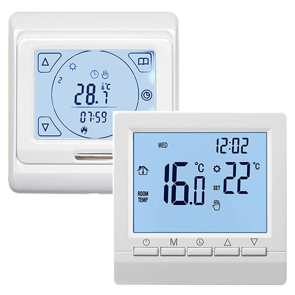 LCD digital room controller LED thermostat room thermostat underfloor  heating wall heating | eBay