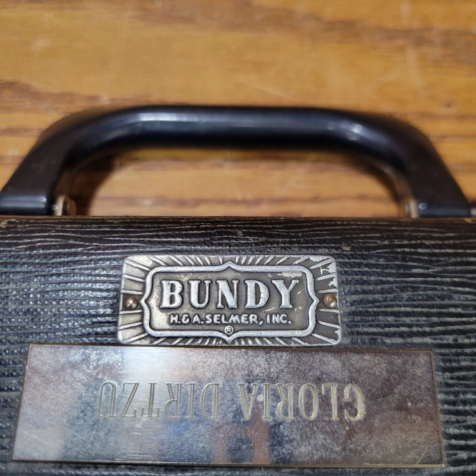 复古邦迪塞尔默音乐会长笛带黑色琴盒 — 第 2/4 张图片