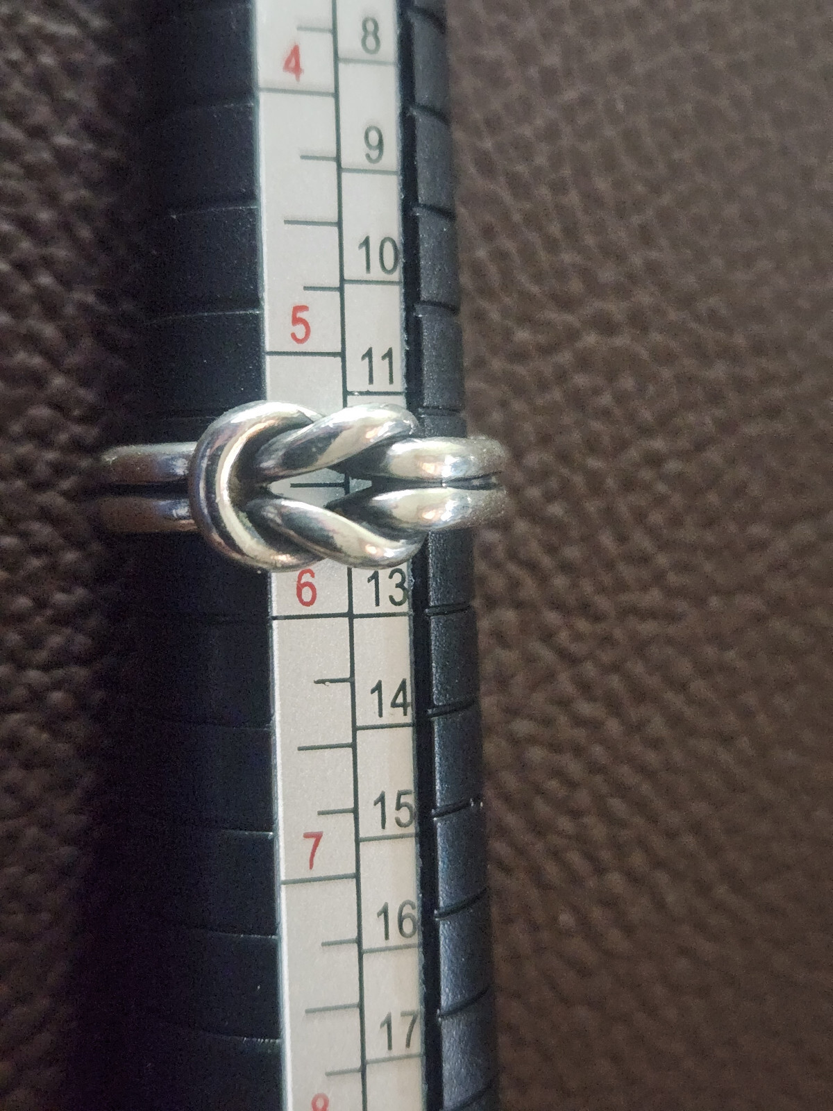 925 Sterling Silver James Avery Love Knot Ring Gem