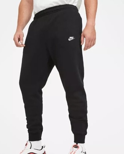 NIKE CLUB MEN'S FLEECE COTTON SWEATPANTS JOGGERS BOTTOM - Picture 2 of 3