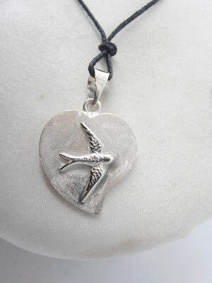 Orecchini a forma di uccello in argento sterling riciclato