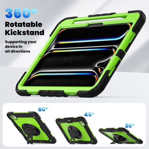 Für iPad 5/6/7/8/9/10 Gen Air 4 5 6 Pro 11 13 Hybrid Outdoor Tasche Gurt Hülle - Bild 44 von 225