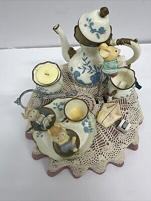 Vtg Enesco Small World of Music It's Tea-lightful Vtg Enesco Small World of Music It's Tea-lightful