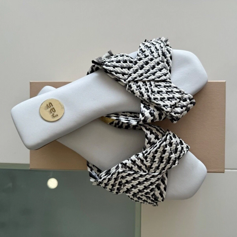 Mujer Toboganes Cuero con Cojín Suave Soporte Cómodo ESPAÑA Talla 40 (US 10) Foto 2 de 4