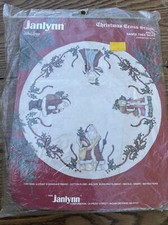 Christmas Tree Skirt Santa Janlynn Christmas Counted Cross Stitch 40-73