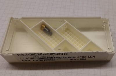 1 SECO MM06 MINIMASTER Hartmetalleinsatz MM06-06004R04MD02T60M Fräsen 0,4 Radius