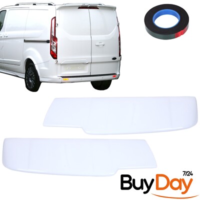 Heckspoiler lackiert Frozen White Scheunentor für Ford Tourneo Custom (2013-2024)