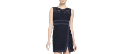 NWT NANETTE LEPORE Navy Blue Lace Dress Size 4 | eBay