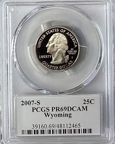 2007-S Wyoming State Proof Quarter **PCGS PR69DCAM**