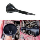  Funnel with Detachable Flexible Hose Pipe Tube Easy Pouring Spout Handle Black