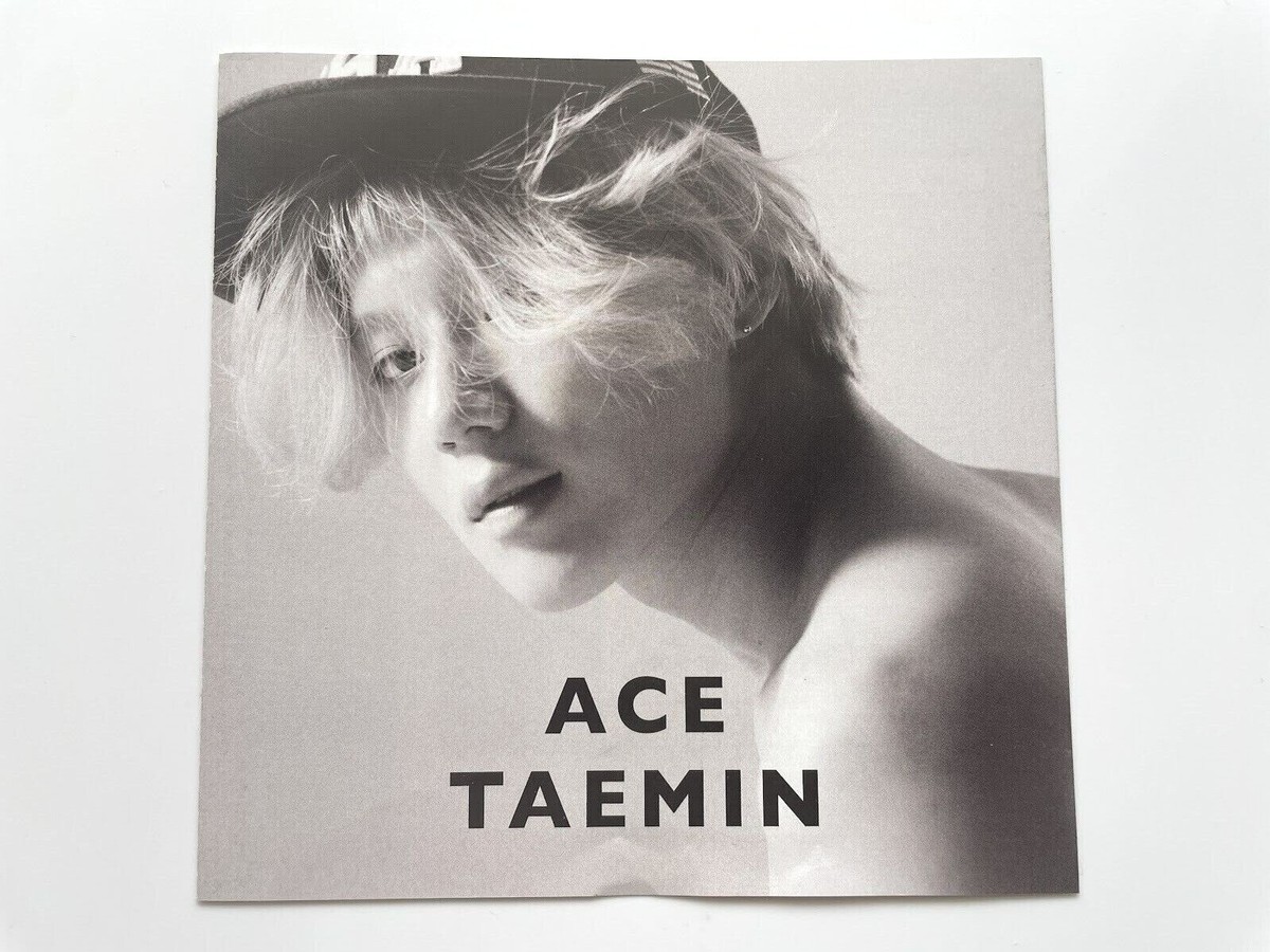 SHINee TAEMIN ACE Black ver. Official CD Photocard Set 1st SHINee TAEMIN ACE Black ver. Official CD Photocard Set 1st
