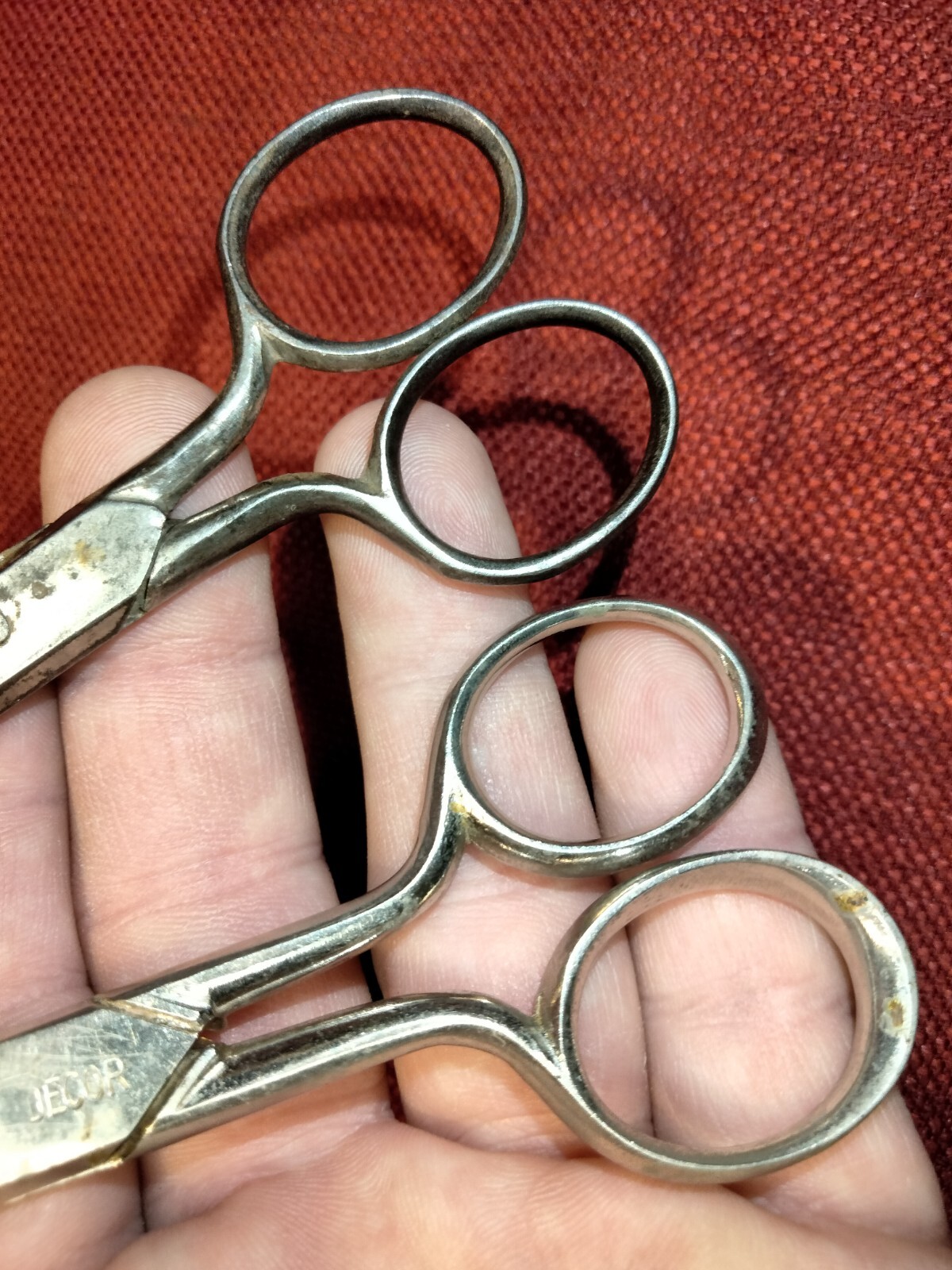 Vintage Decor & Krusius Bros small steel scissors, 2 pair eBay