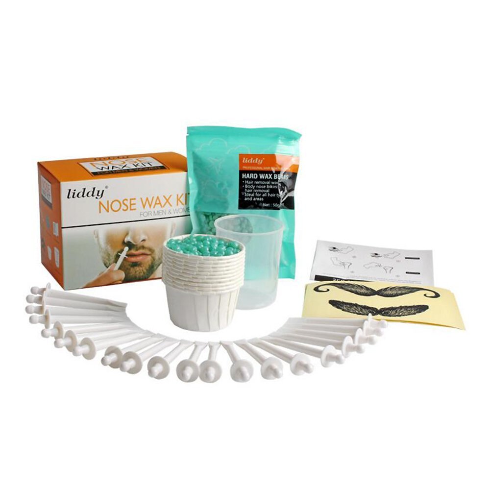 Nose Ear Hair Removal Wax Kit Sticks Easy Mens Nasal Waxing Remover