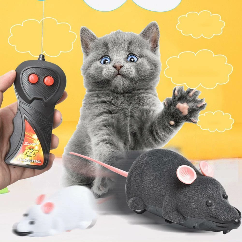 Funny Remote Control RC Rat Mouse MICE Wireless For Cat Toy Pet Gift Dog FAST