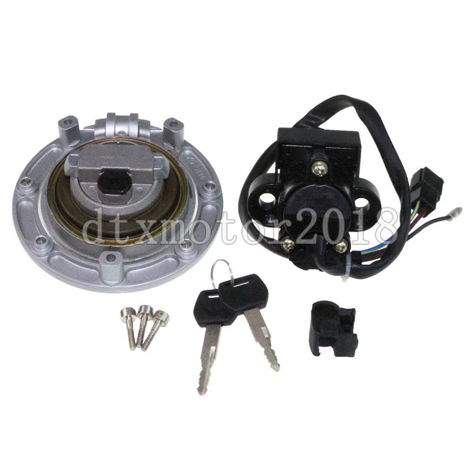 Interruptor de encendido Juego de bloqueo de tapa de tanque de gasolina 2 llaves para Honda CBR 600 F3 1995-1998 900RR Foto 4 de 4