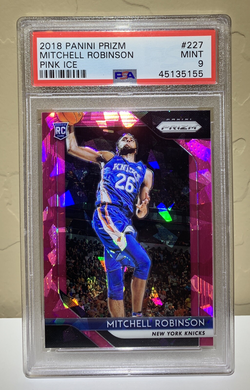 Mitchell Robinson Pink Ice Prizm Rookie Card PSA 9 - 2018