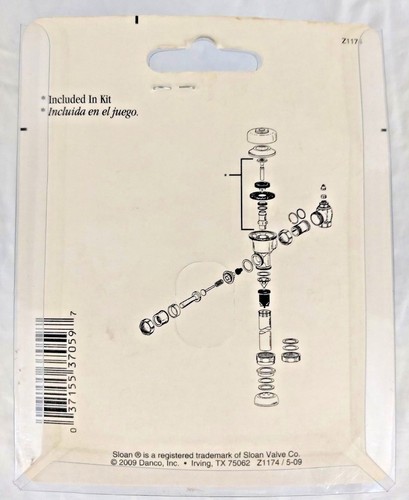 Danco REPAIR KIT A-37A SLOAN URINAL 1.5 GPF UPC# 037155370597 Kit NOS - Picture 2 of 6
