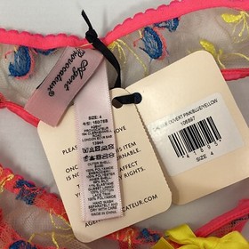 Agent Provocateur Cherrie Ouvert Brief AP4 Large NWT