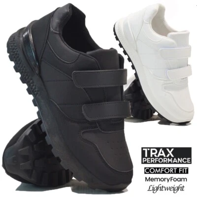 MENS MEMORY FOAM WIDE FIT WALKING RUNNING SPORTS GYM CASUAL TRAINERS SHOES SIZE - Image 1 of 4