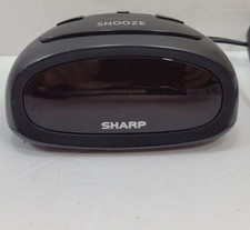 SHARP Digital Alarm Clock with LCD Display- Corded with 9V battery backup
