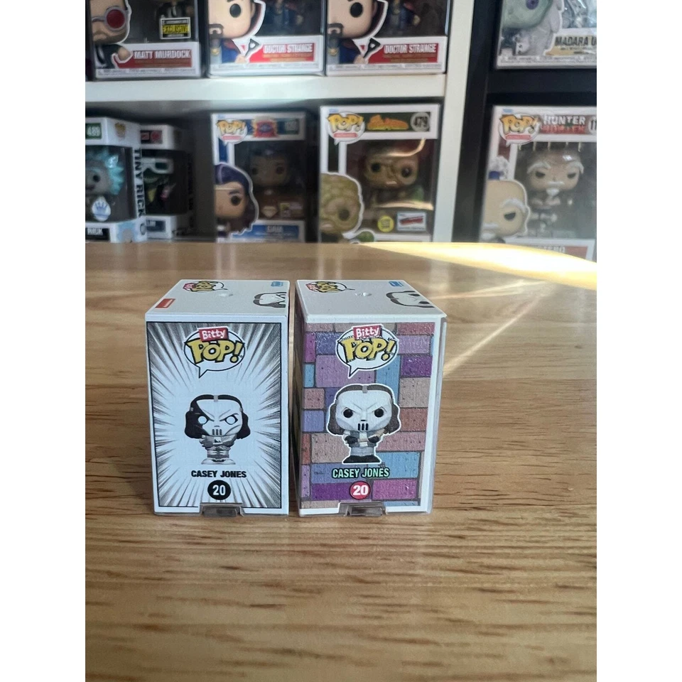 2 CHASE Casey Jones Funko Bitty Pops SDCC 4000 PIECE TMNT B&W Ninja Turtles - Image 2 of 4