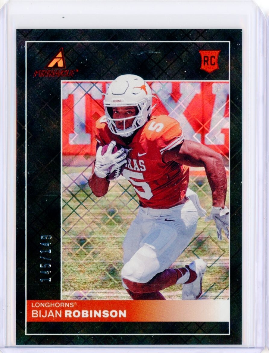 2023 Panini Chronicles Draft Pinnacle BIJAN ROBINSON RED RC Rookie 145/149