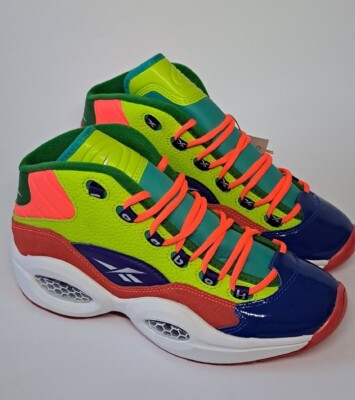 Reebok Classics Question Mid Color Explosion Allen Iverson HP3005 Men's Size 7